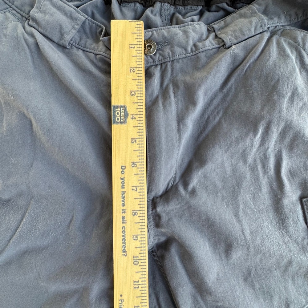 Duluth Trading Co Mens Gray Nylon Cargo Pants XL x 34 Elastic Waist Work Hiking - Picture 7 of 12